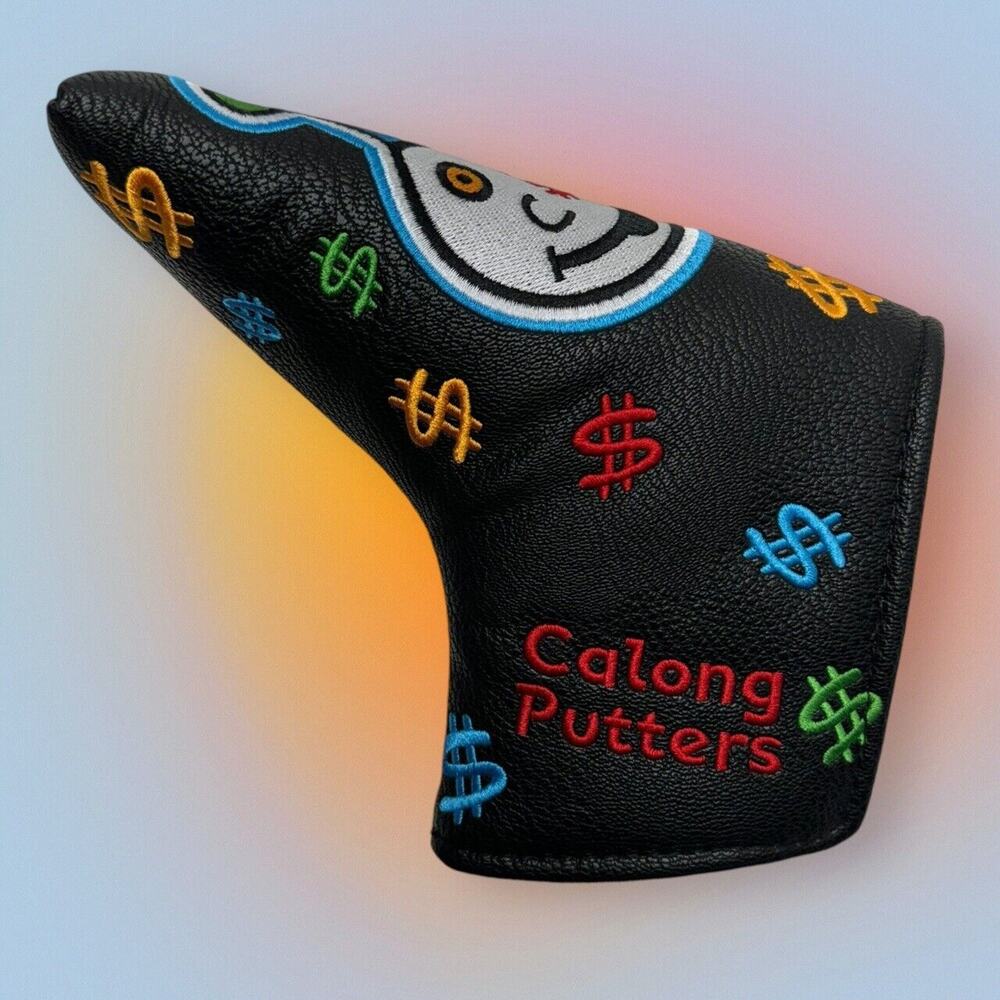 Black Blade Style Putter Headcover CLOWN LOGO Golf Head Cover Scotty Cameron